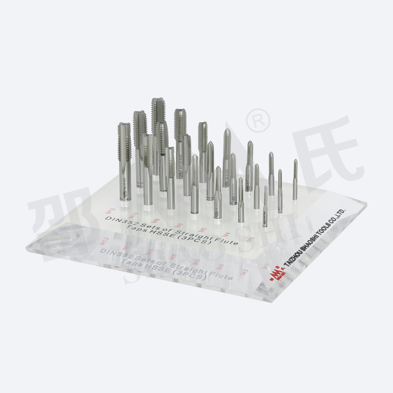 DIN352 Sets of 3 Straight Flute Machine Taps